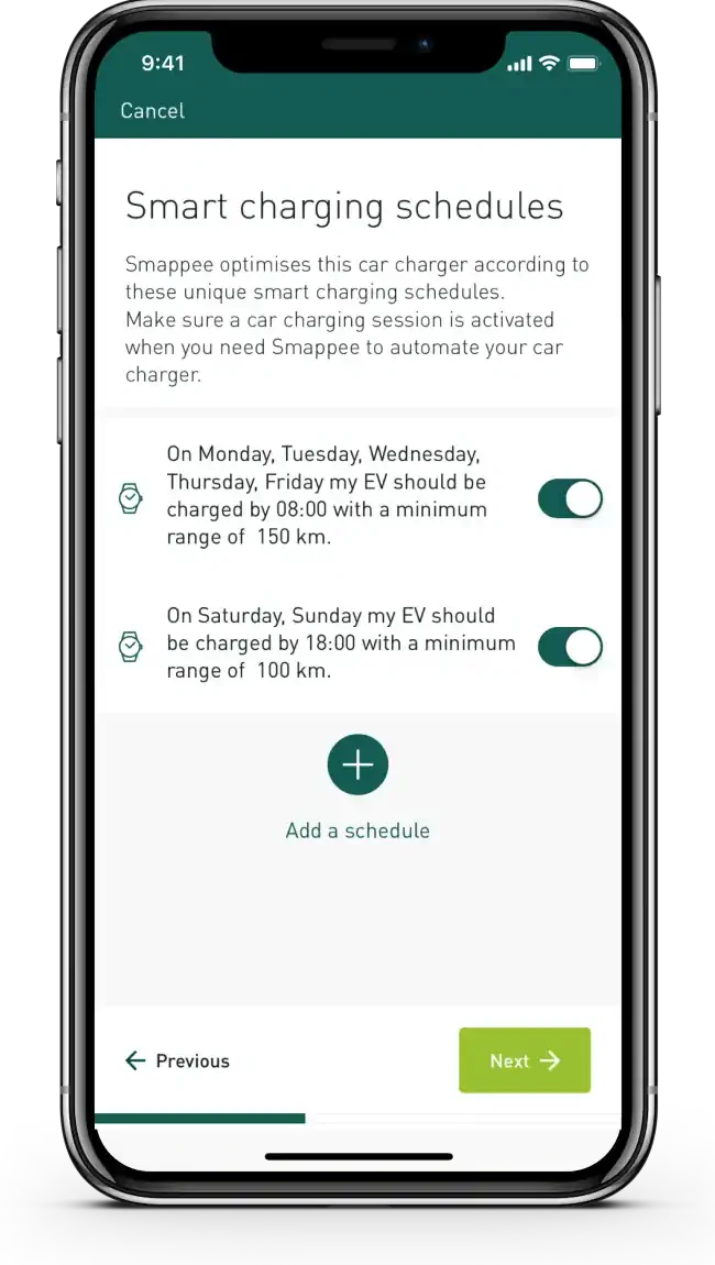 Smappee App Smart EV Charging