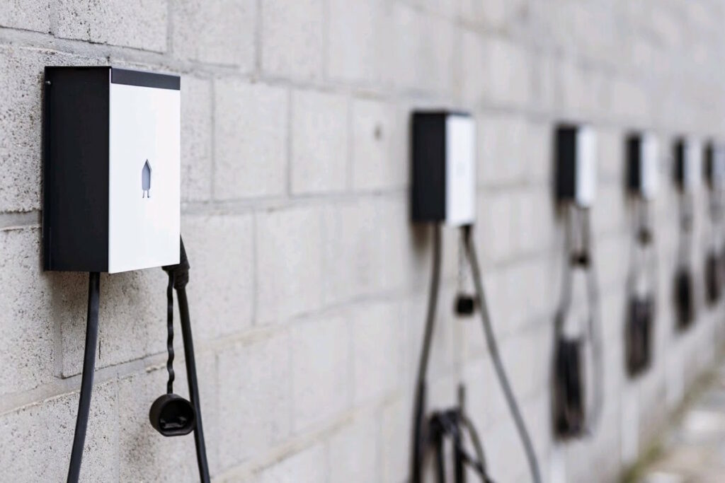 EV Wall Business with 8m Charging Lead